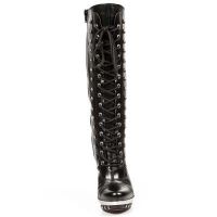 Сапоги NOMADA NEGRO PLAT ACERO PUNK PIRAMID TACON RECI New Rock M.PUNK004-C2 - маленькая картинка