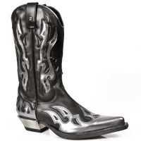 Сапоги PULIK ACERO E ITALI NEGRO, WEST NEGRO ACERO T.ACERO New Rock M.7921-S3 - маленькая картинка