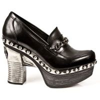Туфли NOMADA NEGRO, ITALI NEGRO, PLT.ZUECO NEG-ACE- T.AC New Rock M.Z001-C1 - маленькая картинка