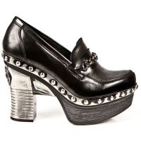 Туфли NOMADA NEGRO, ITALI NEGRO, PLT.ZUECO NEG-ACE- T.AC New Rock M.Z001-C1 - маленькая картинка