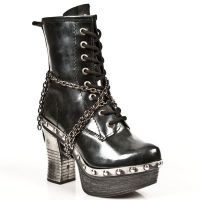 Ботинки CHAROL STUCO ACERO, ITALI NEGRO, P.ZUECO NEG-ACERO New Rock M.Z008-C1 - маленькая картинка