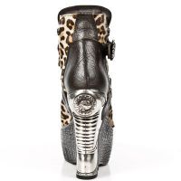 Ботинки ARCILLA MORO LEOPARDO PELO MARRON PL PANZER T ACE New Rock M.PZ001-C6 - маленькая картинка
