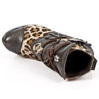 Ботинки ARCILLA MORO LEOPARDO PELO MARRON PL PANZER T ACE New Rock M.PZ001-C6 - маленькая картинка