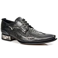 Туфли NOMADA NEGRO PITON NEGRO VIP1 NEGRO SUELA ACERO New Rock M.NW119-C1 - маленькая картинка