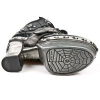 Ботинки NOMADA NEGRO, ITALI NEGRO, BOX PLANE, PLT. ZUECO A New Rock M.Z009-C1 - маленькая картинка