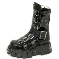 Ботинки ITALI NEGRO, CHAROL NEGRO , TOWER NEGRO AC New Rock M.144-C1 - маленькая картинка