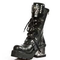 Сапоги NOMADA NEGRO, ITALI NEGRO, PLANING NEGRO M8 ACERO New Rock M.1029-S1 - маленькая картинка