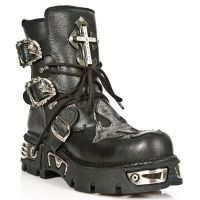 Сапоги ITALI NEGRO, BUFALO NEGRO, BOX PLANE, NEW REACTOR New Rock M.1033-S1 - маленькая картинка