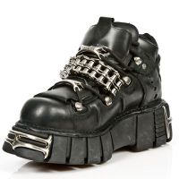 Ботинки ITALI NEGRO, NOMADA NEGRO, TOWER NEGRO ACERO New Rock M.1035-S1 - маленькая картинка