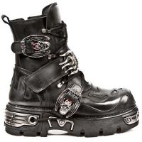 Ботинки ITALI NEGRO PULIK ACERO NEW REACTOR NEGRO ORIFICIO New Rock M.188-S1 - маленькая картинка