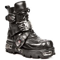 Ботинки ITALI NEGRO PULIK ACERO NEW REACTOR NEGRO ORIFICIO New Rock M.188-S1 - маленькая картинка