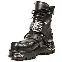 Ботинки ITALI NEGRO PULIK ACERO NEW REACTOR NEGRO ORIFICIO New Rock M.188-S1 - маленькая картинка