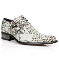 Ботинки PITON BLANCO NEGRO SUELA SOL M2 ACERO New Rock M.2246-S11 - маленькая картинка