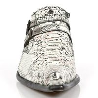 Ботинки PITON BLANCO NEGRO SUELA SOL M2 ACERO New Rock M.2246-S11 - маленькая картинка