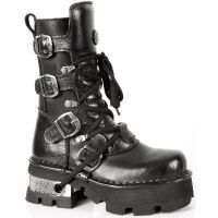 Ботинки M.373 JUNIOR ITALI Y NOMADA NEGRO, PLANING NEGRO M6 OR Y CA New Rock M.373J-S1 - маленькая картинка