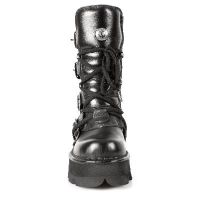 Ботинки M.373 JUNIOR ITALI Y NOMADA NEGRO, PLANING NEGRO M6 OR Y CA New Rock M.373J-S1 - маленькая картинка