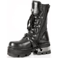 Ботинки M.373 JUNIOR ITALI Y NOMADA NEGRO, PLANING NEGRO M6 OR Y CA New Rock M.373J-S1 - маленькая картинка