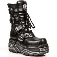 Ботинки ITALI NEGRO, NOMADA NEGRO, TURBO TOBERAS ORIF New Rock M.373-S11 - маленькая картинка