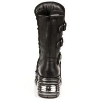 Ботинки M.376-S1 ITALI NEGRO, TURBO TOBERAS ORIF New Rock M.376-S1 - маленькая картинка