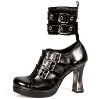  M.5803-S10 NOMADA NEGRO, PLATAFORMA TACON GOTH ACERO - 