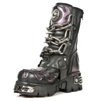 Сапоги ITALI NEGRO, ANTIK LILA, BOX PLANE, REACTOR N TOBER New Rock M.727-S4 - маленькая картинка