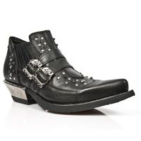  NOMADA NEGRO ITALI NEGRO WEST NEGRO ACERO TACON AC New Rock M.7956-S1 -  