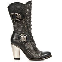 Сапоги ITALI NEGRO, BUFALO NEGRO, SUELA SPAY T BULL ACERO New Rock M.7989-S1 - маленькая картинка