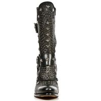 Сапоги ITALI NEGRO, BUFALO NEGRO, SUELA SPAY T BULL ACERO New Rock M.7989-S1 - маленькая картинка