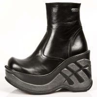Ботинки NOMADA NEGRO, CUÑA SPORT NEGRA New Rock M.9916-S10 - маленькая картинка