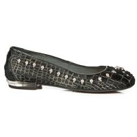 Балетки M.BL006-R4 PELO COCO NEGRO VIVO NEGRO TPU NEGRO BAILARINAS T New Rock M.BL006-R4 - маленькая картинка