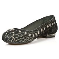 Балетки M.BL006-R4 PELO COCO NEGRO VIVO NEGRO TPU NEGRO BAILARINAS T New Rock M.BL006-R4 - маленькая картинка