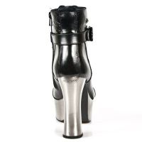 Ботильоны DK001-C1 NOMADA NEGRO, PLATF DARK METAL ACERO-NEGRO New Rock DK001-C1 - маленькая картинка