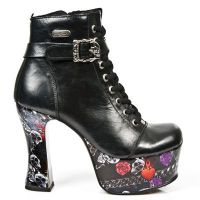 Ботильоны M.DK001-C110 NOMADA NEGRO, PLATAF. DARK PIN UP-1 New Rock M.DK001-C110 - маленькая картинка
