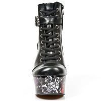 Ботильоны M.DK001-C110 NOMADA NEGRO, PLATAF. DARK PIN UP-1 New Rock M.DK001-C110 - маленькая картинка
