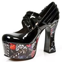 Туфли M.DK002-C300 CHAROL NEGRO PL DARK PIN UP 1 New Rock M.DK002-C300 - маленькая картинка