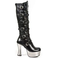 Сапоги M.DK012-S1 ITALI NEGRO, NOMADA NEGRO, DARK METAL TACON ACERO New Rock M.DK012-S1 - маленькая картинка