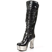Сапоги M.DK012-S1 ITALI NEGRO, NOMADA NEGRO, DARK METAL TACON ACERO New Rock M.DK012-S1 - маленькая картинка