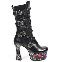 Сапоги M.DK021-C10 NOMADA NEGRO PL DARK PIN-UP1 New Rock M.DK021-C10 - маленькая картинка