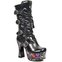 Сапоги M.DK021-C10 NOMADA NEGRO PL DARK PIN-UP1 New Rock M.DK021-C10 - маленькая картинка