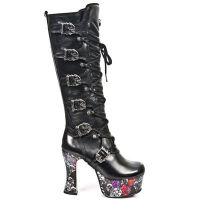 Сапоги M.DK022-C10 NOMADA NEGRO PL DARK PIN-UP1 New Rock M.DK022-C10 - маленькая картинка