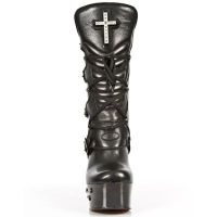 Сапоги M.DK025-S1 NOMADA NEGRO, PLATF NEGRO DARK T. CRUZ NEGRO New Rock M.DK025-S1 - маленькая картинка