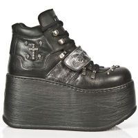 Ботинки M.ET012-S1 NOMADA NEGRO ITALI NEGRO BOX PLANE CARB NEG MARTE New Rock M.ET012-S1 - маленькая картинка