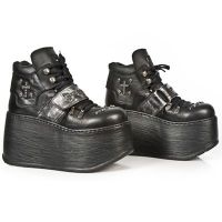 Ботинки M.ET012-S1 NOMADA NEGRO ITALI NEGRO BOX PLANE CARB NEG MARTE New Rock M.ET012-S1 - маленькая картинка