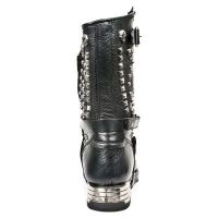 Сапоги BUFALO NEGRO ENCOGIDO MOTOROCK NEGRO TACON ACERO New Rock M.MR020-S1 - маленькая картинка
