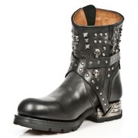 Сапоги M.MR021-R1 ITALI NOMADA NEGRO MOTOROCK NEGRO TACON ACERO New Rock M.MR021-R1 - маленькая картинка