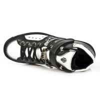 Ботинки SOFT NEGRO NAPA BLANCA PISA NEGRO New Rock M.PS008-R2 - маленькая картинка