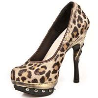 Туфли M.PUNK012-R2 LEOPARDO PELO MARRON VIVO MARRON PL ORO PUNK GA New Rock M.PUNK012-R2 - маленькая картинка