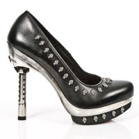 Туфли NOMADA NEGRO, PLATF. PUNK CALAVERA CRISTAL, T.C New Rock M.PUNK043-S1 - маленькая картинка