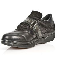 Ботинки NOMADA NEGRO, CHAROL STUCO ACERO, VELOUR NEGRO New Rock M.RK001-S13 - маленькая картинка