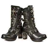 Сапоги ITALI NOMADA NEGRO TRAIL NEGRO ACERO New Rock TR018-S1 - маленькая картинка
